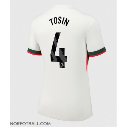 Billige Fotballdrakt Chelsea Tosin Adarabioyo #4 Replika Bortedrakt Dame 2025-26 Kortermet Billige Fotballdrakt Chelsea Tosin Adarabioyo #4 Replika Bortedrakt Dame 2025-26 Kortermet